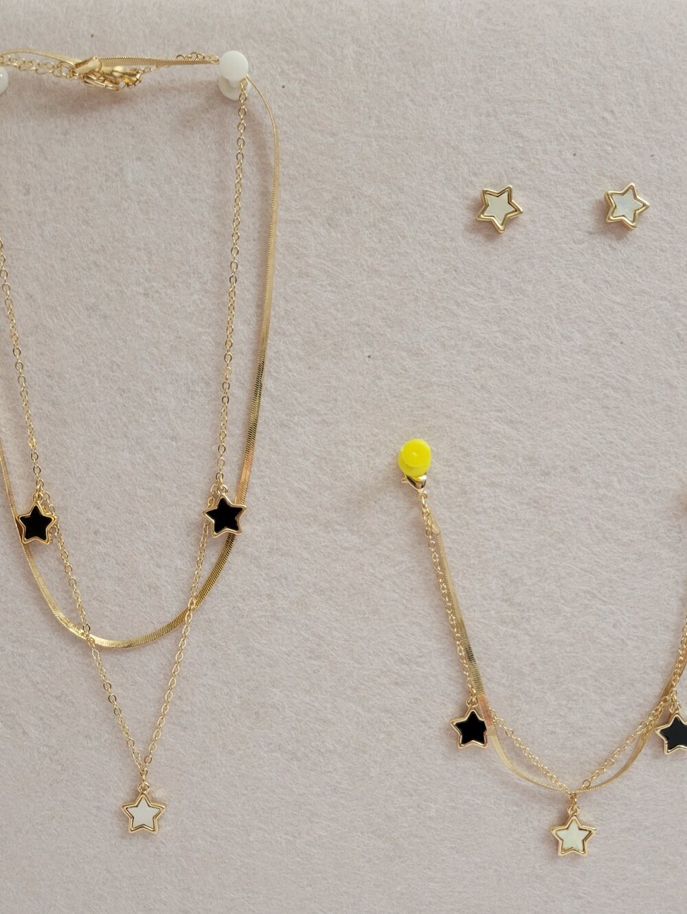 Starlight Mother-of-Pearl and Onyx 3-Piece Set